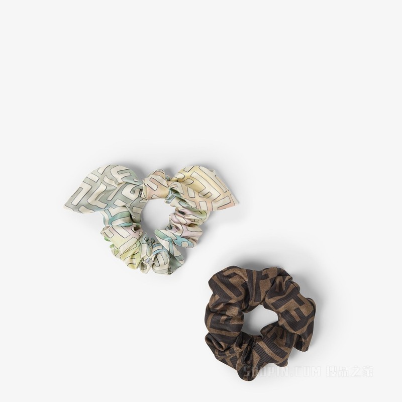 Fantastic FENDI Future松紧发带 拼色FF桑蚕丝松紧发带双件套