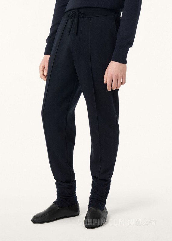 Whitney长裤 羊绒, 棉 , 桑蚕丝