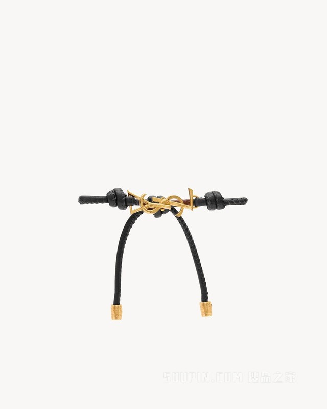 LE CASSANDRE皮革绳结手链