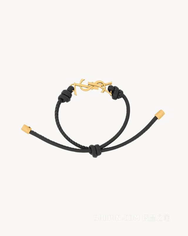 LE CASSANDRE皮革绳结手链