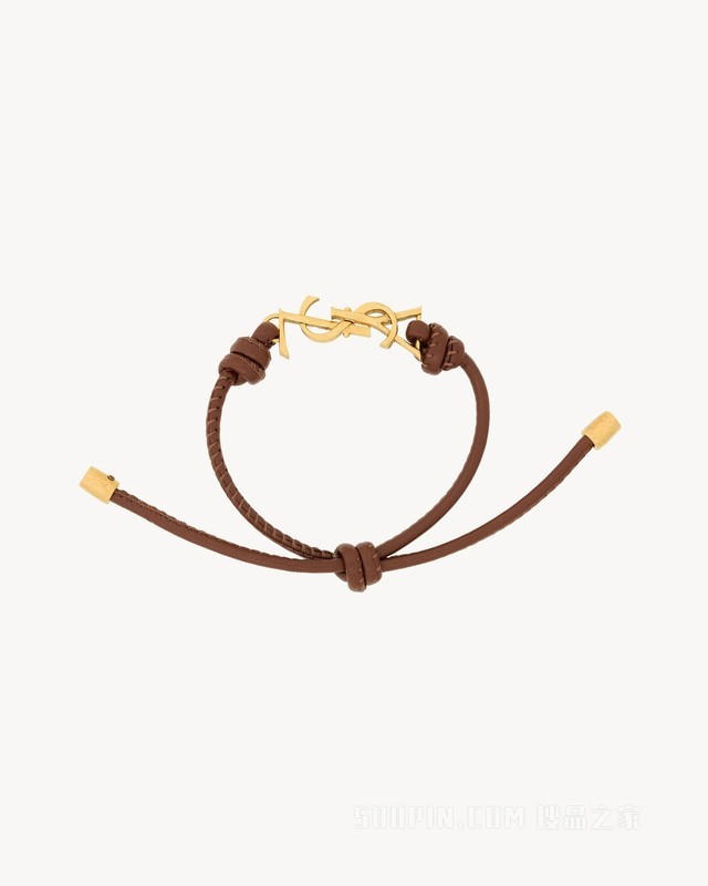 LE CASSANDRE皮革绳结手链