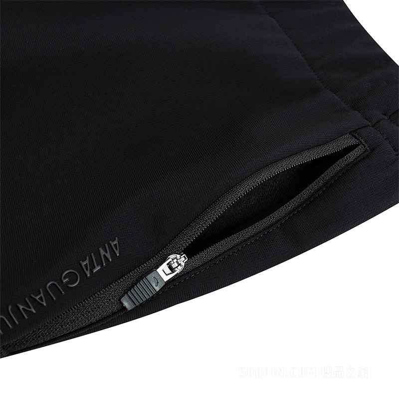 安踏冠军荣耀男子密暖绒针织运动长裤