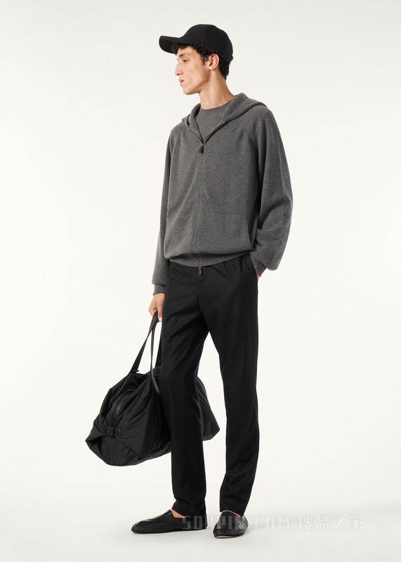 Bomber Merano男士飞行员夹克 小羊绒