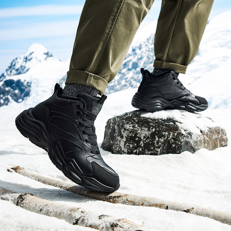 安踏引力男子休闲棉鞋