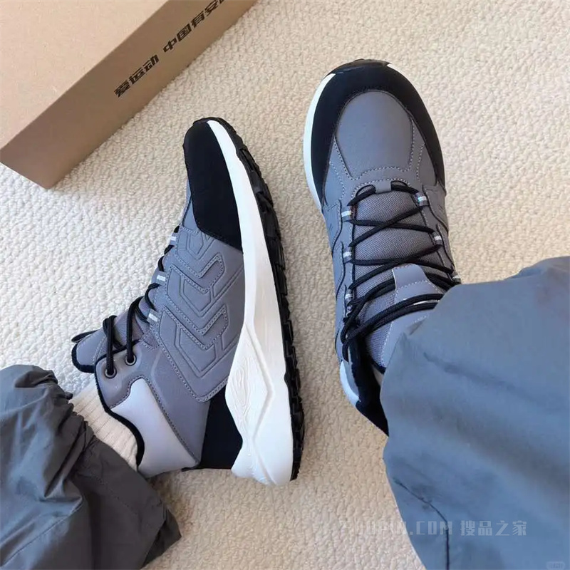 安踏踏山男子户外棉鞋