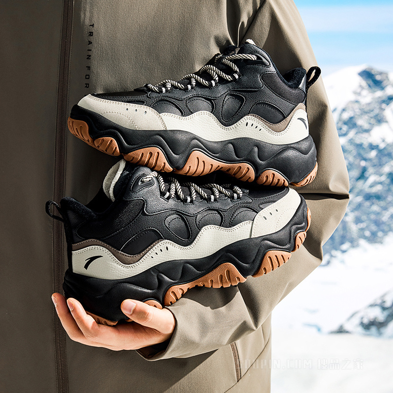 安踏流萤男子休闲棉鞋