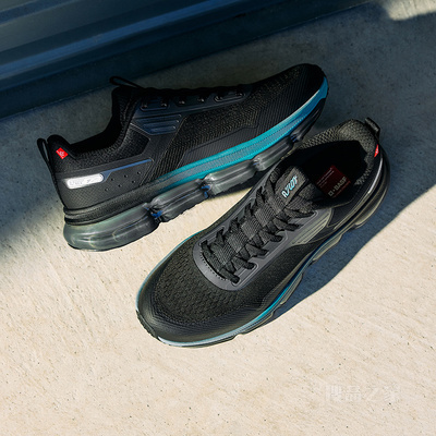 安踏弹力胶冬季男子慢跑跑鞋