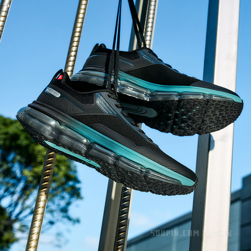 安踏弹力胶冬季男子慢跑跑鞋