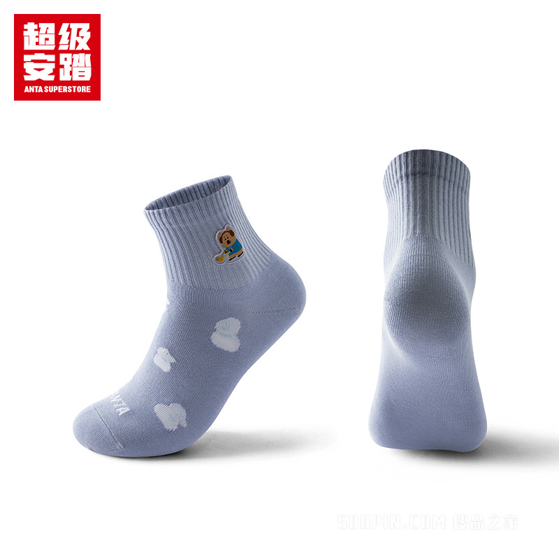 超级安踏跨界联名男女同款平板中袜