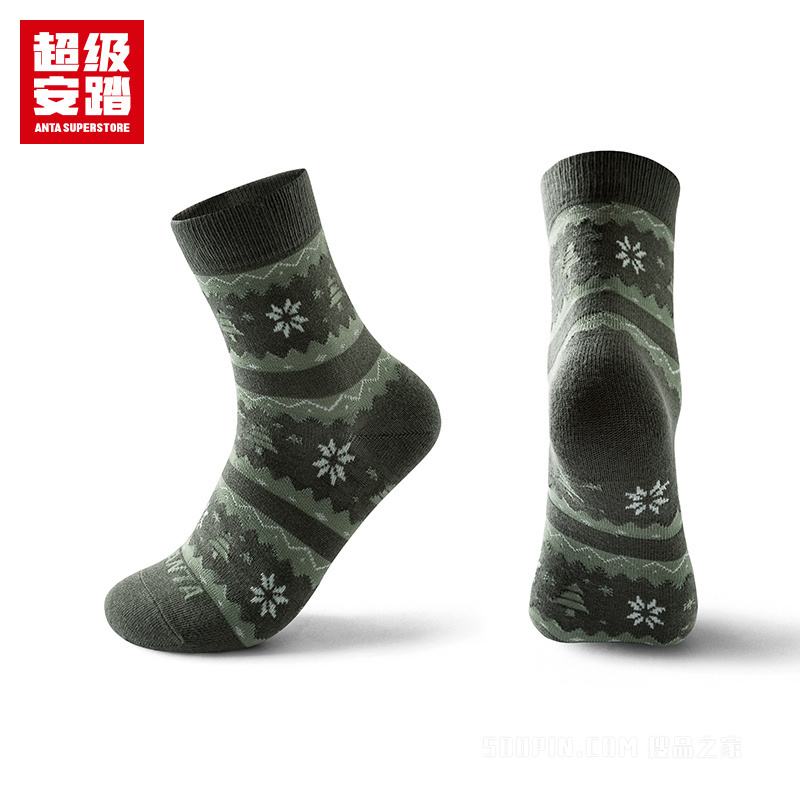 超级安踏跨界联名男女同款平板长袜