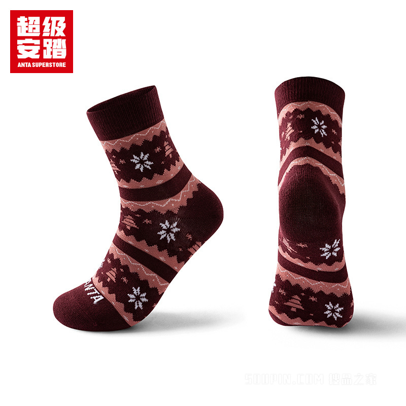 超级安踏跨界联名男女同款平板长袜