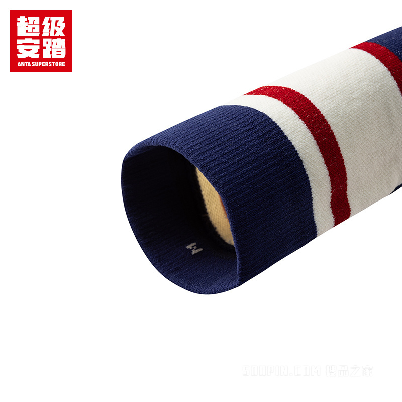 超级安踏跑训男女同款毛圈长袜