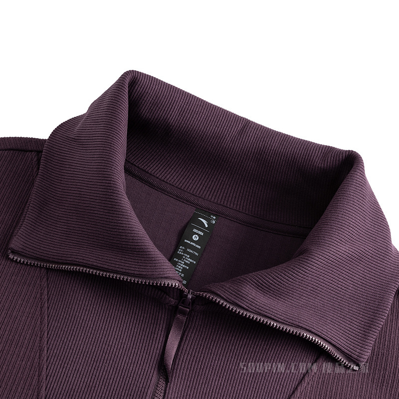 安踏出行女子安踏运动咖针织运动外套