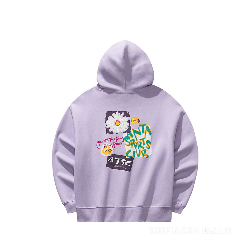 【关晓彤同款】安踏运动复古女子动型科技连帽卫衣