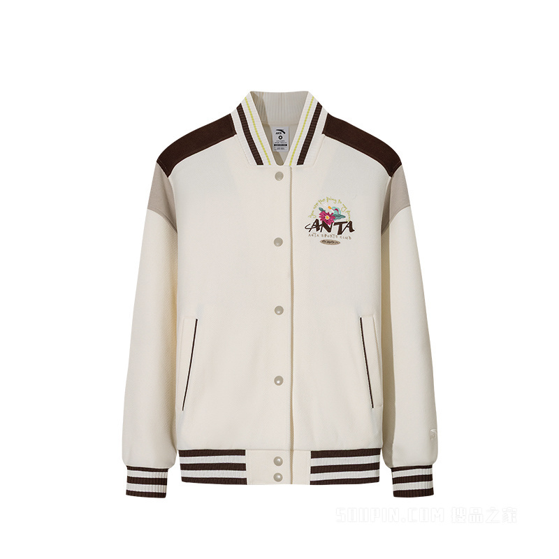 【关晓彤同款】安踏运动复古女子针织运动外套