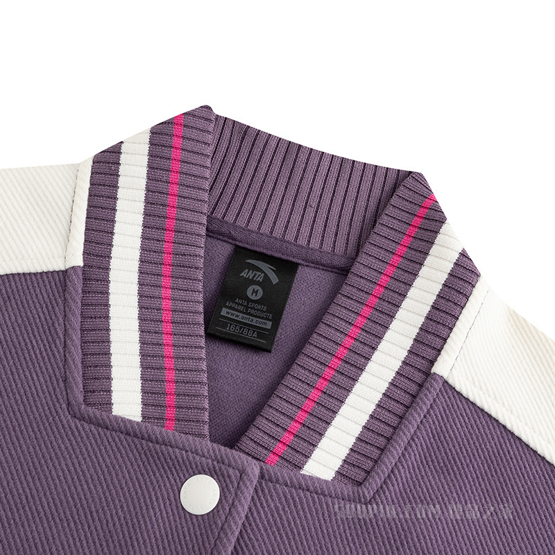 【关晓彤同款】安踏运动复古女子针织运动外套