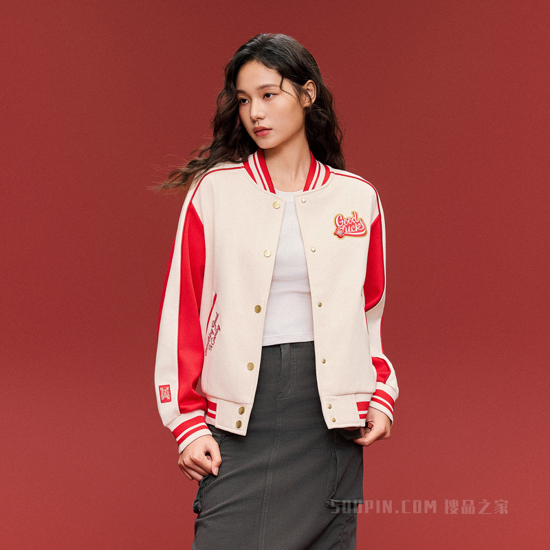 【关晓彤同款】安踏好事发生女子密暖绒针织运动外套