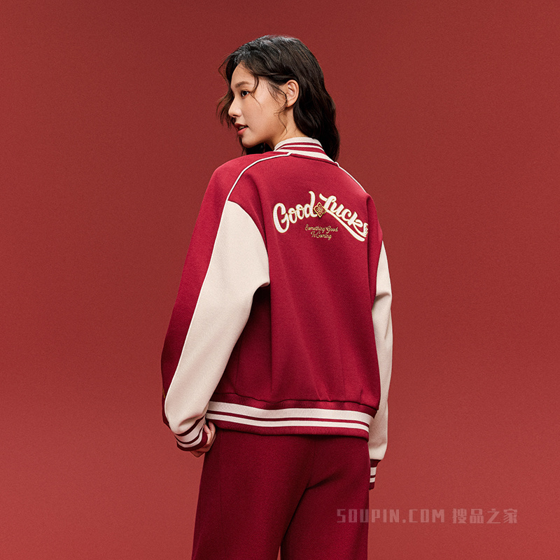 【关晓彤同款】安踏好事发生女子密暖绒针织运动外套