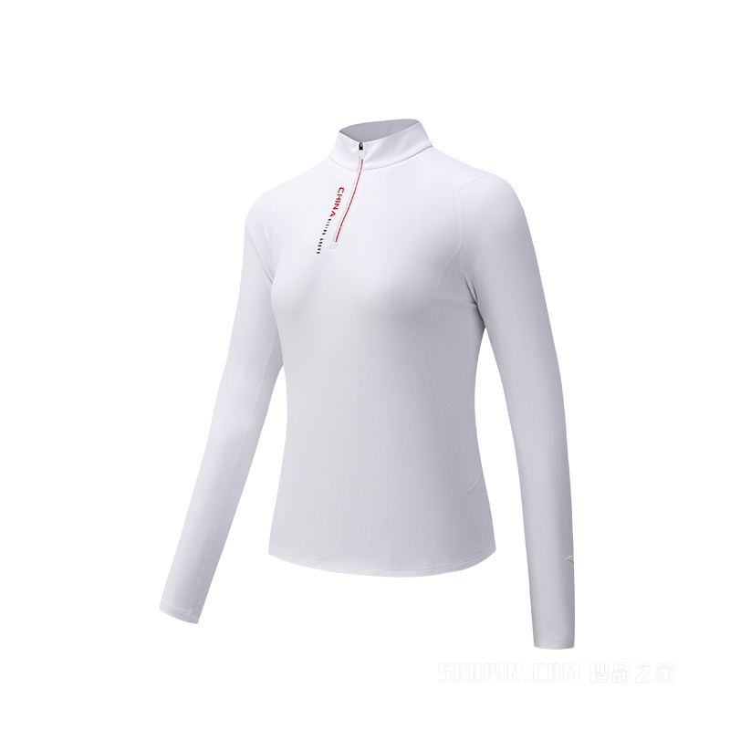 【徐梦桃同款】安踏综训系列ANTACHN女子轻暖绒长袖针织衫