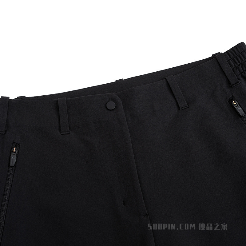 安踏冠军徒步女子无氟防泼水梭织运动长裤