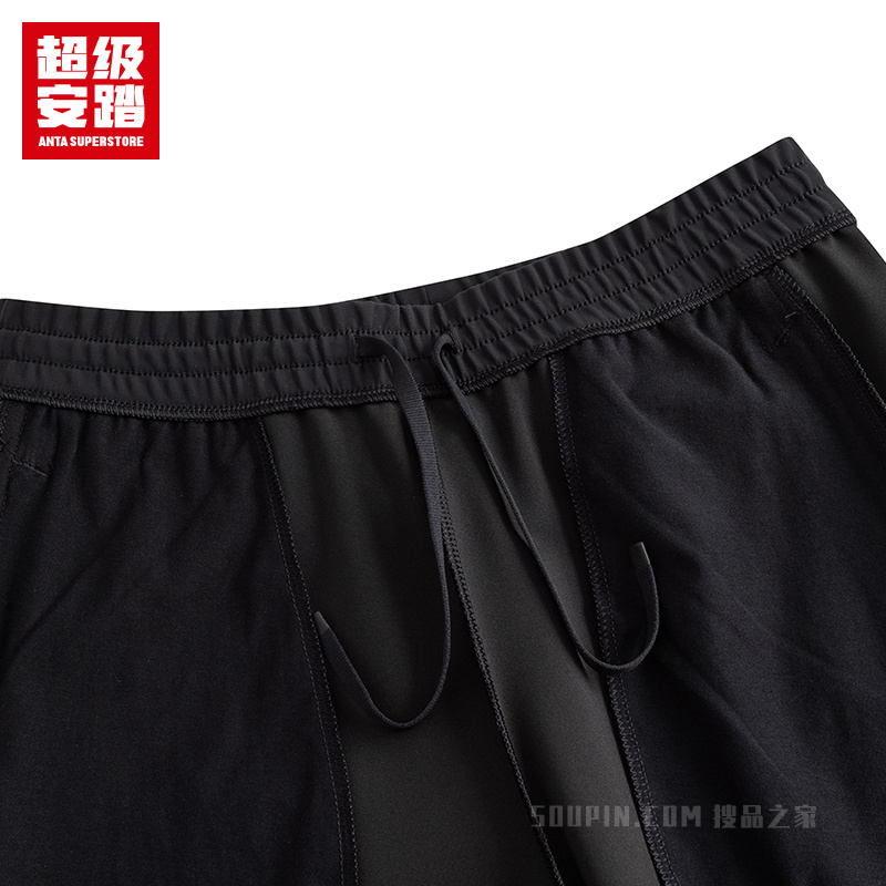 超级安踏训练女子轻暖绒针织运动长裤