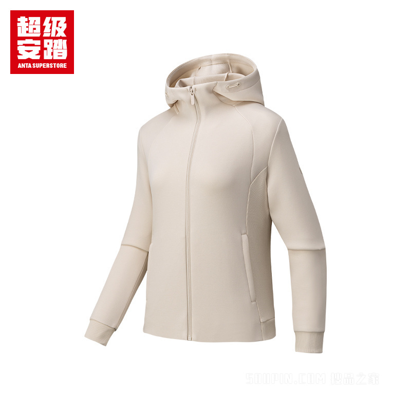 超级安踏训练女子针织运动外套