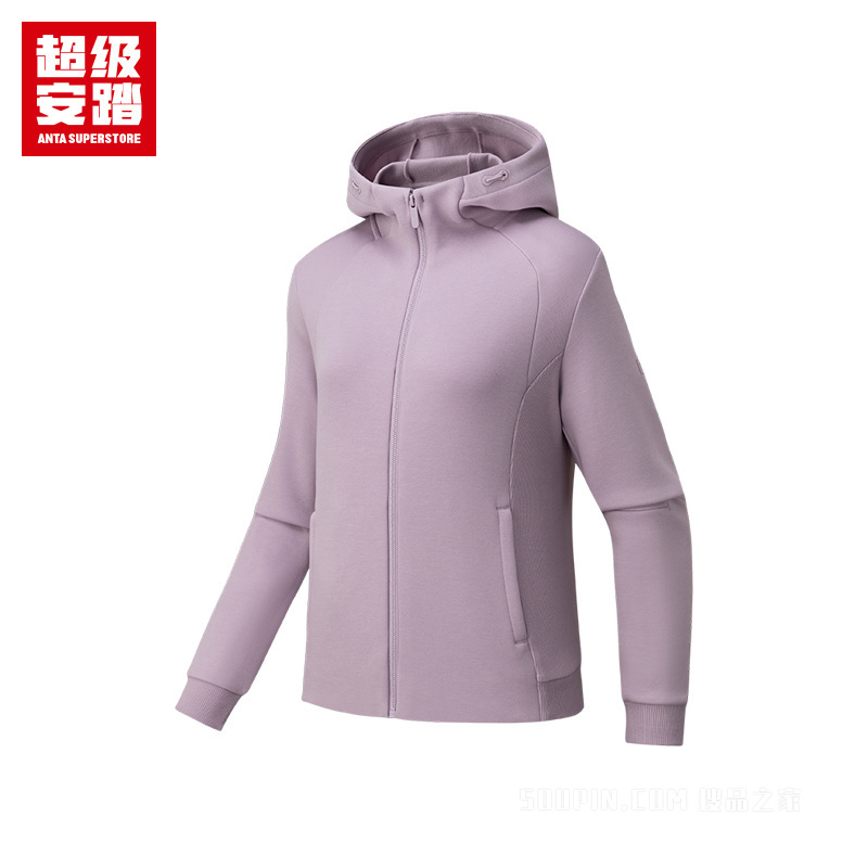 超级安踏训练女子针织运动外套