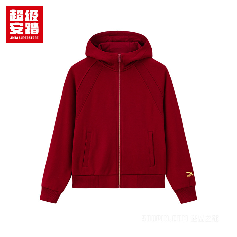 超级安踏运动经典女子针织运动外套