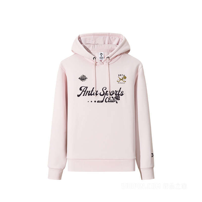 【关晓彤同款】安踏运动复古女子动型科技连帽卫衣