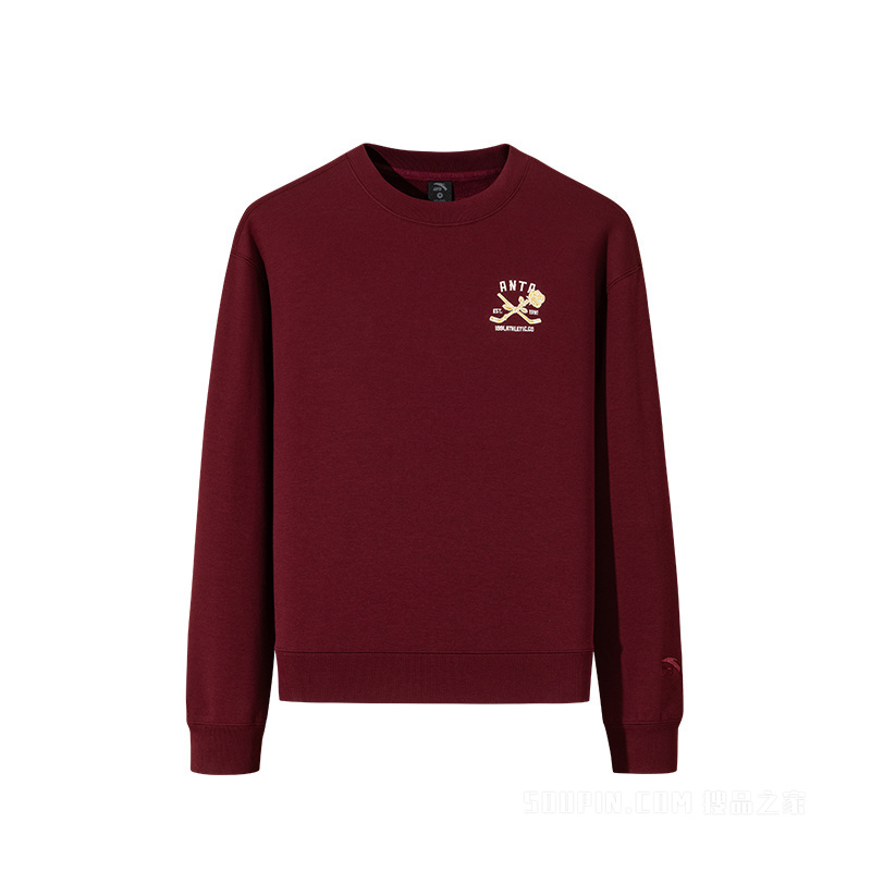 安踏运动复古女子动型科技套头卫衣