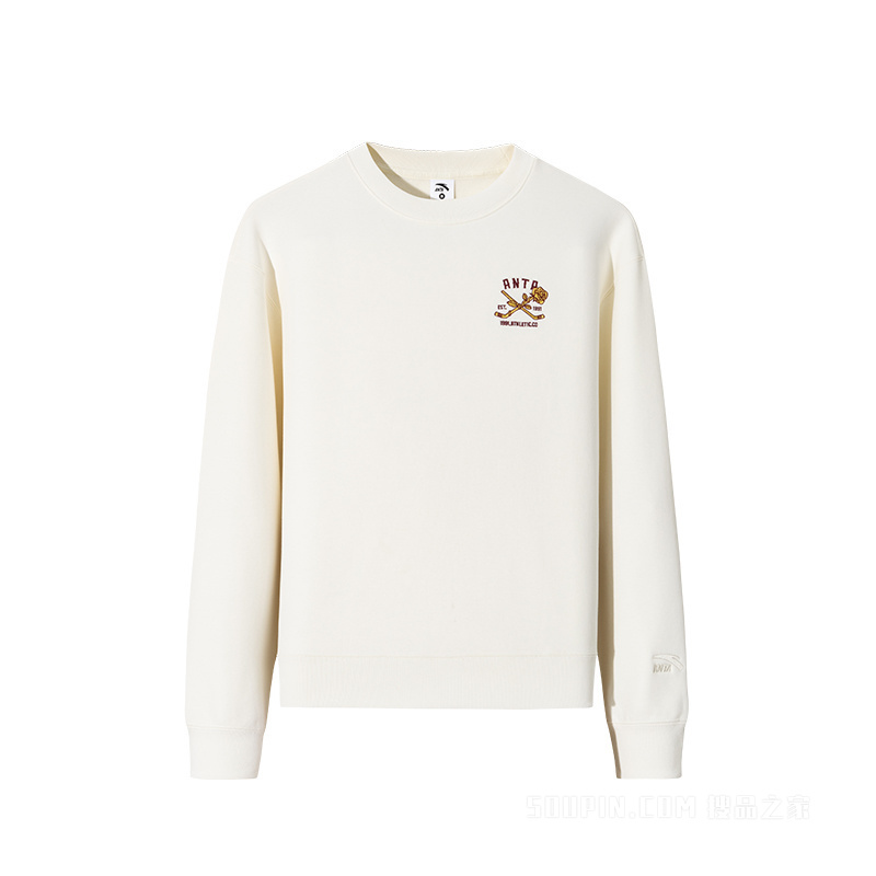 安踏运动复古女子动型科技套头卫衣