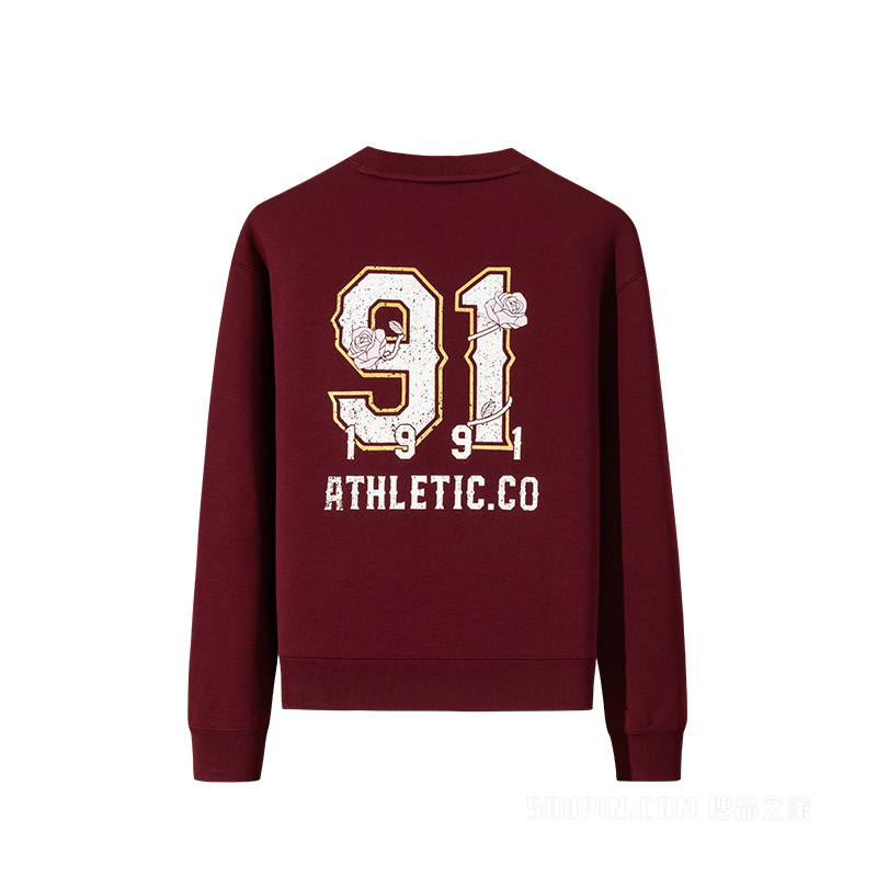 安踏运动复古女子动型科技套头卫衣