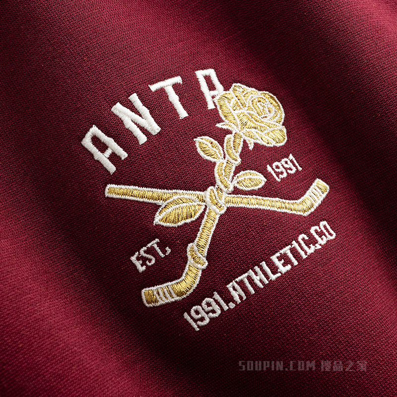 安踏运动复古女子动型科技套头卫衣