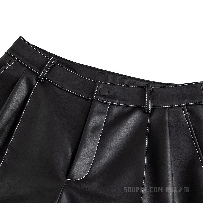 ANTAZERO × KRIS | 纯素皮革系列女子防风休闲长裤