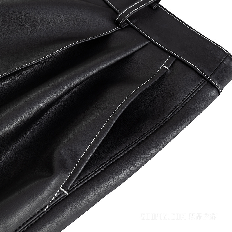 ANTAZERO × KRIS | 纯素皮革系列女子防风休闲长裤