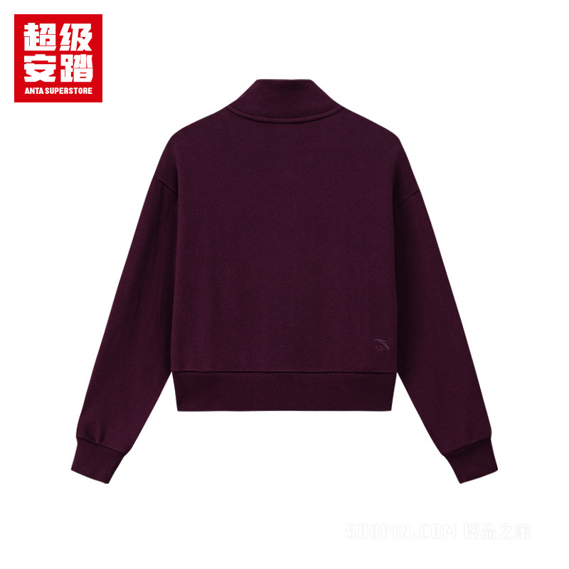 超级安踏运动复古女子针织运动外套