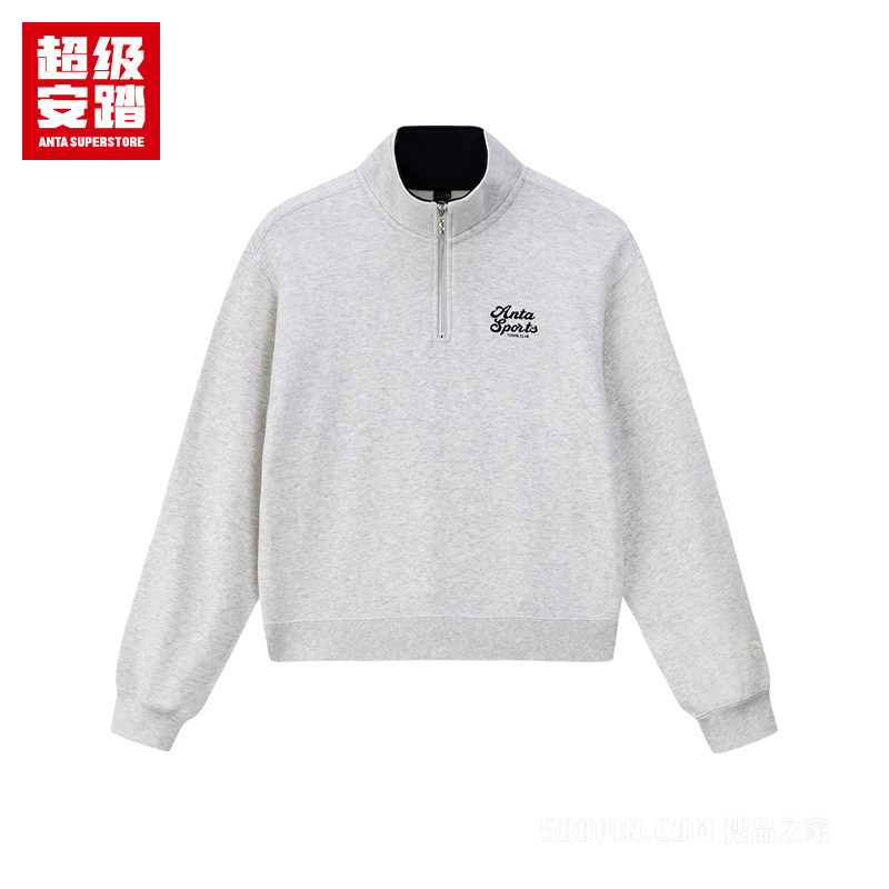 超级安踏运动复古女子套头卫衣