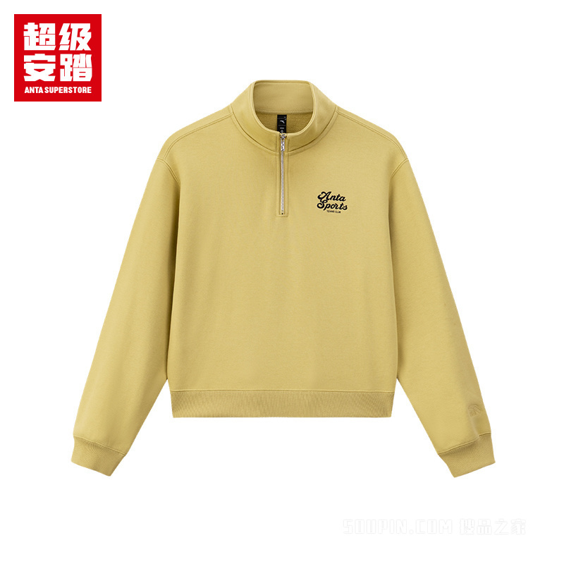 超级安踏运动复古女子套头卫衣