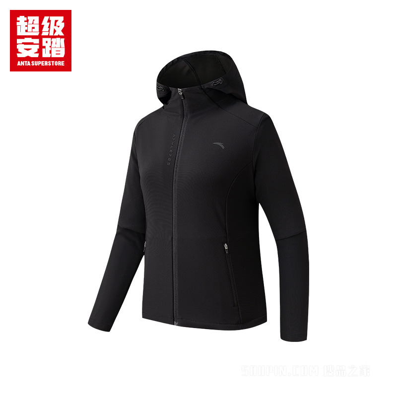 超级安踏训练女子轻暖绒针织运动外套