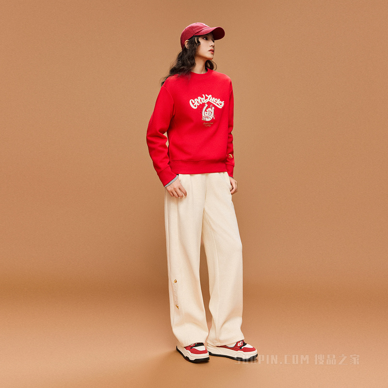 安踏好事发生女子动型科技套头卫衣