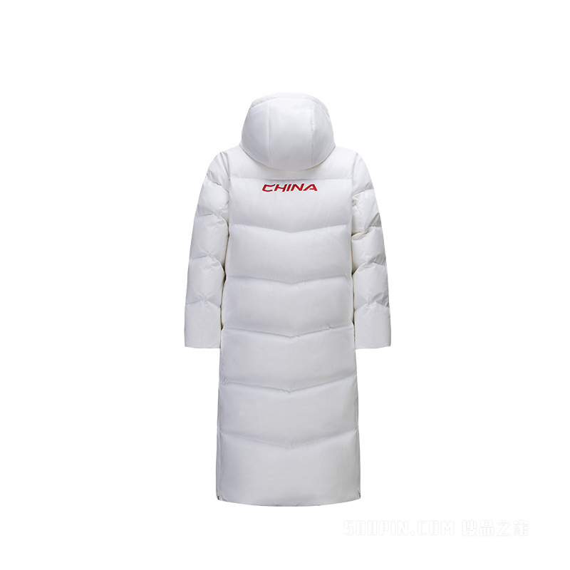 安踏「六度芯羽绒服」综训系列ANTACHN防泼水防风女子长款安踏大白羽绒