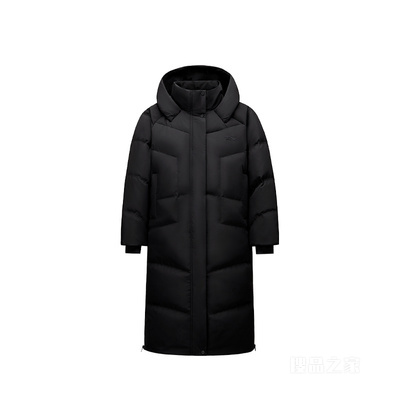 安踏「六度芯羽绒服」运动复古防泼水防风女子长款羽绒服
