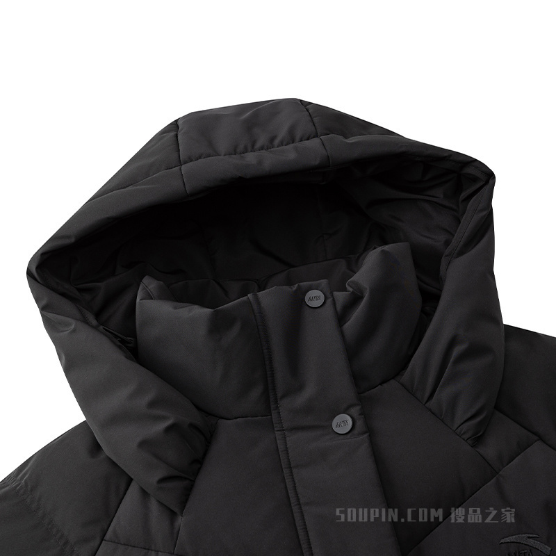 安踏「六度芯羽绒服」运动复古防泼水防风女子长款羽绒服