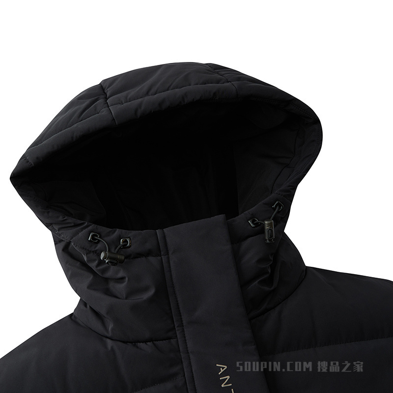 安踏综训系列女子防泼水防风中长款羽绒服