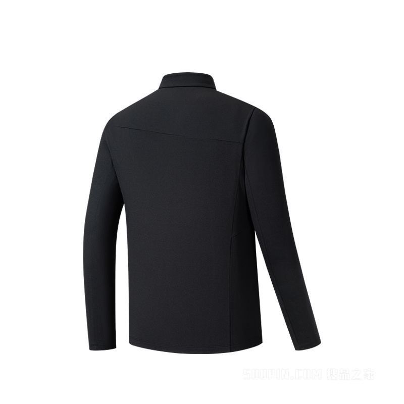 安踏冠军徒步男子抗菌长袖针织衫