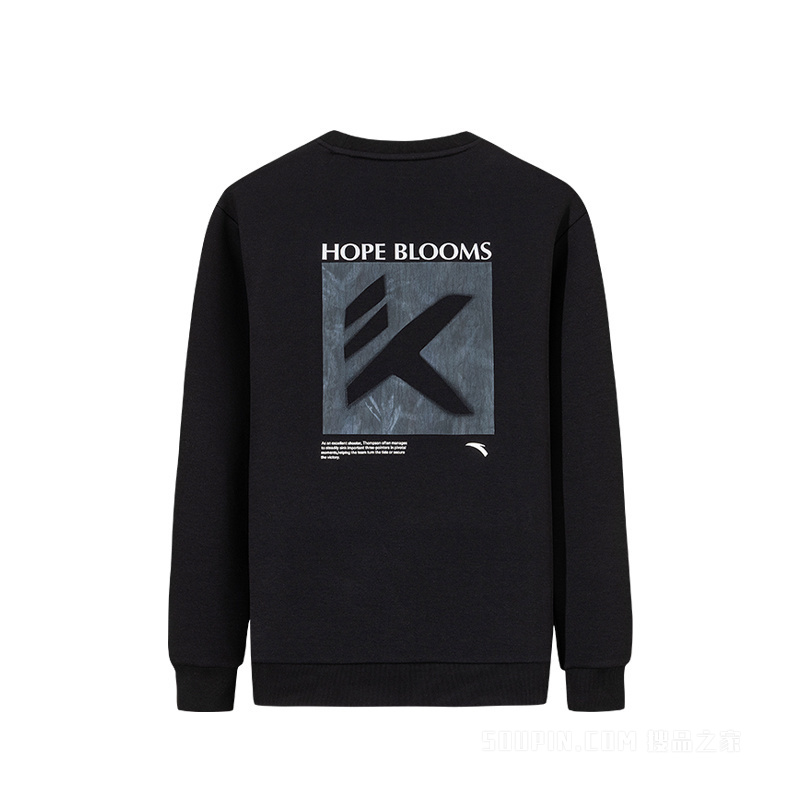 安踏篮球系列KT男子弹力动型科技套头卫衣