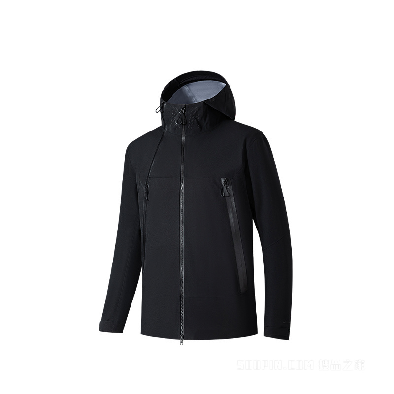 安踏冠军户外旅行男子无氟防泼水透湿梭织运动外套