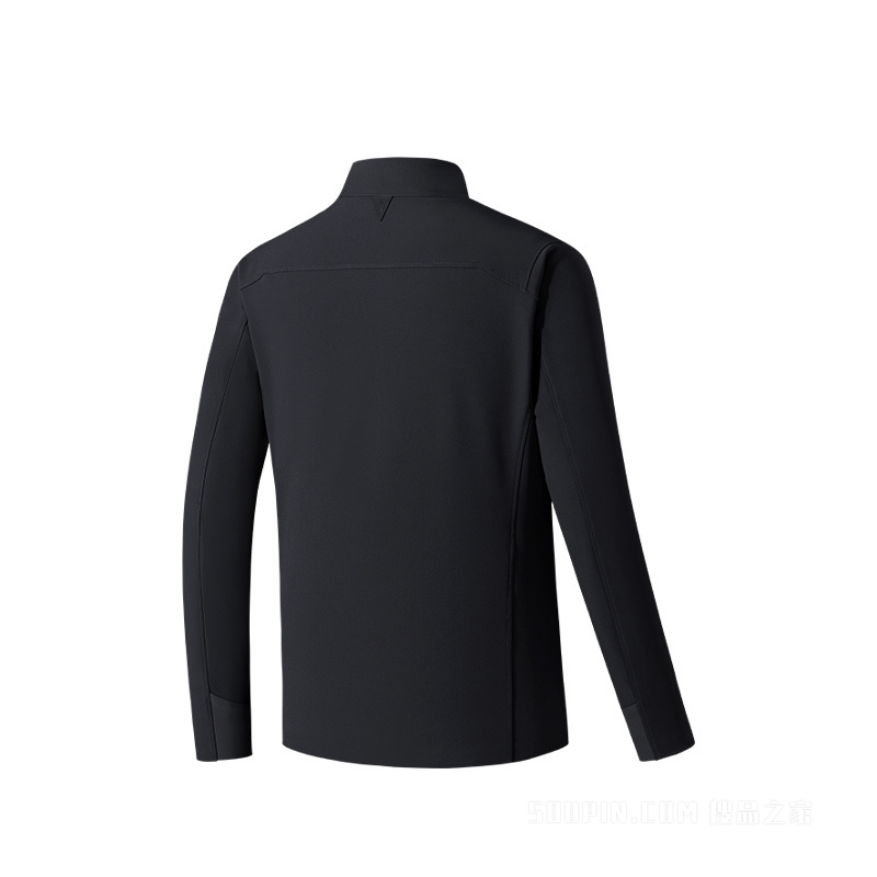 安踏冠军徒步男子密暖绒防风透湿加厚梭织外套