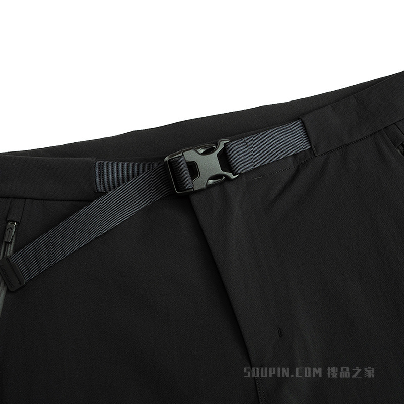 安踏冠军户外旅行男子无氟防泼水梭织运动长裤