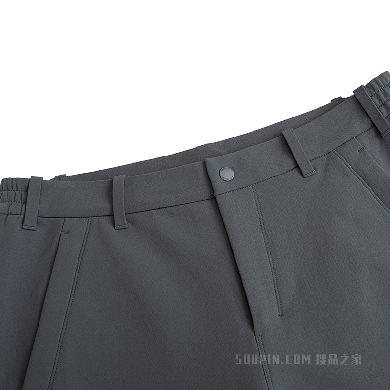 安踏冠军徒步男子无氟防泼水梭织运动长裤